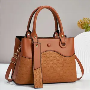 New Designer Female Hand Bags Elegant Patchwork Woven Leather Tote Bag Fashion Luxury Bags Women Handbags Ladies 2023