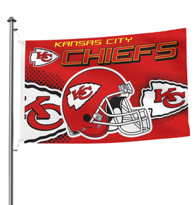 <strong>Kansas</strong> City Chiefs Custom Digital Print High Quality Polyester Flag Suitable for <strong>Kansas</strong> City Basketball and Football Team Flags - Product Image 2