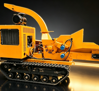Machine de coupe d'arbres automatique, déchiqueteuse forestière, tête de récolteuse d'arbres, broyeur de bois pour excavatrices avec traitement efficace