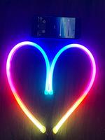 Contrôleur LED RGB 5V pour moto et véhicule, avec contrôle par application, SPI Pixel, pour feux de freinage, clignotants et effet de défilement d'eau