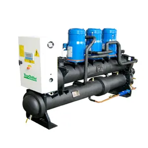 Fast Cooling Rapid Water Cooling System R410a Refrigerant 40hp 130kw Water Cooled Chillers Industrial