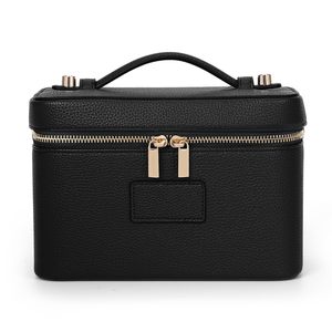 Multifunctional Waterproof PU Leather Cosmetic <b>Case</b> with Removable Divider for Travel Office Outdoor Use - Product Image 6