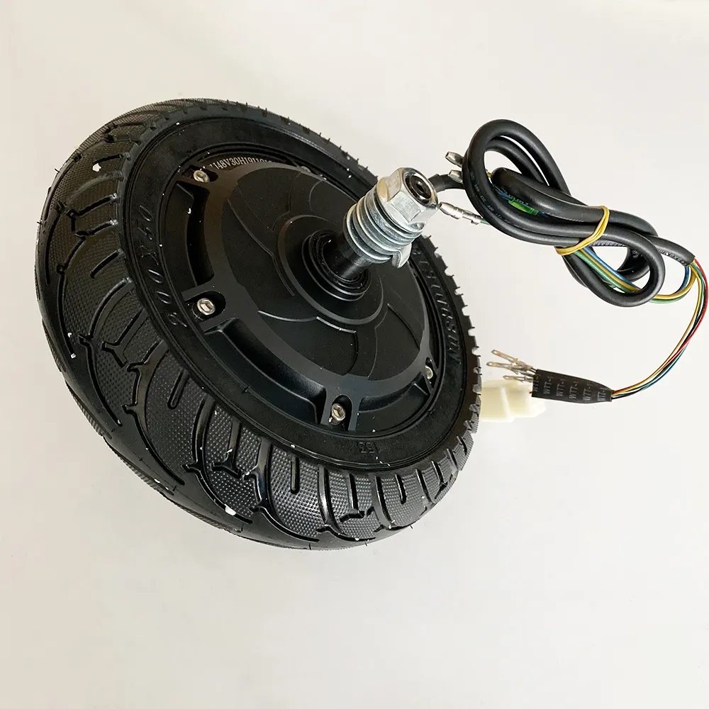 8 inç elektrikli Scooter Motor fırçasız 24V 36V 48 V 350W ebike e Scooter tekerleği Hub Motor 24 36 48 Volt 350 watt 8 inç