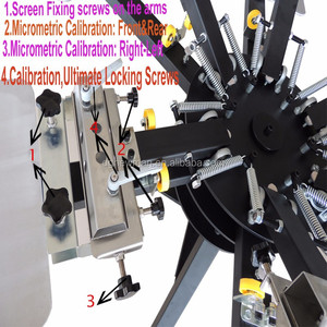 Dgruida lụa Màn hình máy in 6 màu 6 trạm quay may Màn hình máy in với micro-đăng ký - Product Image 6