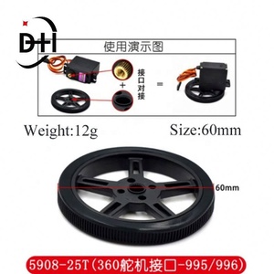 Moteur TT SG90 9G à direction à 360 degrés pour voiture robot intelligente compatible avec pneus en silicone 5908 - Product Image 3