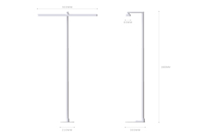 Super Bright 2000 Lumens LED Standing <strong>Lamp</strong> with Timer, Home Office Foot Switch and <strong>Remote</strong> <strong>Control</strong> LED <strong>Floor</strong> <strong>Lamp</strong> - Product Image 5