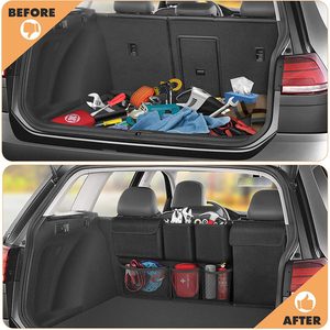 Sac de rangement automatique suspendu en tissu COxford détachable avec organisateur de siège de voiture multi-poches et rangement arrière pour l'organisation de la voiture - Product Image 5