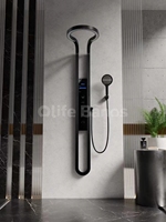 Olife Banos Noir Blanc Laiton Cuivre Multifonction Rainfalll Smart Affichage Numérique Spray Eau Brume Massage Système De Douche Ensemble