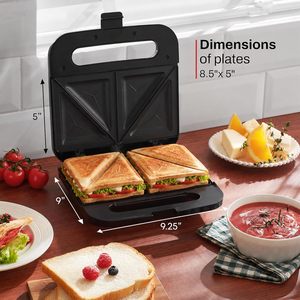 Machine à sandwich électrique multifonctionnelle 3-en-1 antiadhésive, presse à panini et grille-pain SW049 - Product Image 5