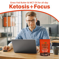 Café Noir Keto OEM ODM pour la Perte de Poids, Emballage en Bandelettes, Café Instantané Minceur, Poudre de Substitut de Repas Amincissant