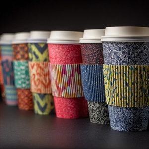 AT PACK Umweltfreundliche Maßgeschneiderte Kaffee-Verpackungshüllen Heiße Kaffeebecher-Hüllen Karton-Papierhüllen für Heiße Getränkebecher - Product Image 6