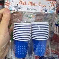 Tasses à shot jetables de 2 oz verres à shot gobelets en plastique de 2 oz mini tasses de fête pour boire enterrement de vie de jeune fille fête d'anniversaire dégustation service