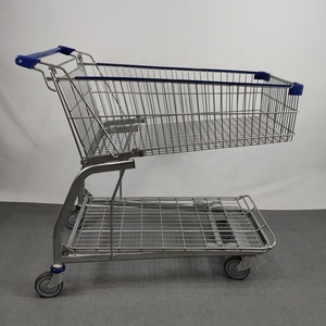 Metro Supermarket Style 145 litros Carrito de <span class=keywords><strong>la</strong></span> compra al por mayor con gran capacidad de carga - Product Image 4