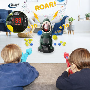 Kinderen Beweegbare Schietspellen Met 2 Luchtpomp Launcher Led Score Record Spray Effect Geluid Dinosaurus Speelgoed Schieten Pistool - Product Image 4