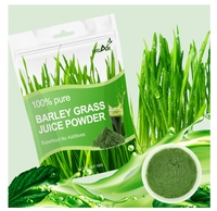 Poudre d'herbe d'orge de qualité alimentaire soluble dans l'eau, fabrication OEM, marque privée, fournie par l'usine
