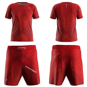 Wrestling Package Training <b>Shorts</b>&T-shirt Refine Workmanship and Fabric Customizable logo and Diverse Colors to Options - Product Image 1