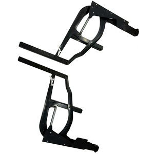 Furniture Hinge Double Link <b>Sliding</b> <b>With</b> Safety Buckle Triple Link Model 0123 Black Hardware Accessory - Product Image 2