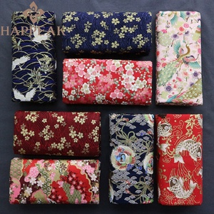 HAPPEAK Wholesale 5 Pcs/Set Patchwork 20*25 cm Foil Print <strong>Fabric</strong> Japanese Style Pre-cut <strong>Cotton</strong> Square Bundle <strong>Fabric</strong> for Sewing - Product Image 2