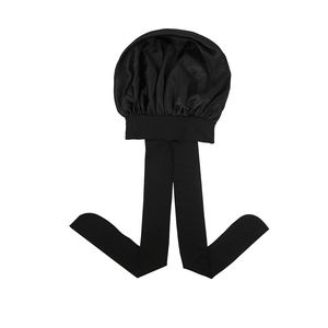 <span class=keywords><strong>Bonnet</strong></span> de nuit en satin personnalisable, réversible, double couche, en soie satinée, pour adulte, extra large, avec logo - Product Image 3