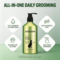 Shampooing Probiotique Personnalisé pour Chiens, Lavant Corporel Sans Alcool, pH Équilibré, Pour un Pelage Doux et Soyeux, Nettoyage en Profondeur, 356ml, OEM Bain pour Animaux