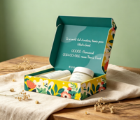 Bedruckte Kosmetik-Versandbox, Öko-Faltbare Hautpflege-Geschenkbox, Individuell Bedruckte Karton-Versandbox mit Logo