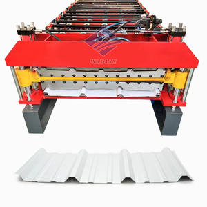 Double Layer Trapezoidal <b>Metal</b> Roof Panel Roll Forming Machine - Product Image 1