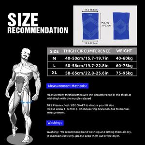 VBOSi 3287 3D Tricoté Cuisse Brace Compression Support pour Football Sports Gym Formation Respirant Muscle Strain Sleeve pour la Course - Product Image 6