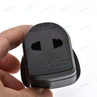 Adaptateur de prise EU deux broches vers UK trois broches pour rasoir, chargeur de brosse à dents, convertisseur de prise de salle de bain