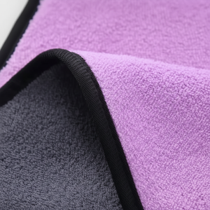 Lavage de voiture, microfibre épaisse, haute densité, logo personnalisé, polaire corail 600 g/m², séchage rapide, tissé, absorbant, nettoyage de voiture - Product Image 1