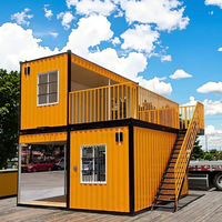 Maisons modulaires extensibles de luxe à double couche, villas portables pliables au design moderne, certifiées CE, écologiques