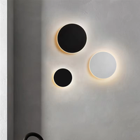 Lampe murale LED d'intérieur, lampe décorative pour salon, luminaire pour la maison, lampe pour grenier, lampe pour escalier, aluminium circulaire, AC 90-260 Volts