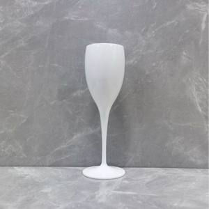 Copa de vino Rosa Blanca irrompible personalizada de alta calidad, flauta de champán acrílica, copas de vino de plástico con impresión personalizada - Product Image 5