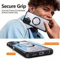 Étui de téléphone portable antichoc magnétique anti-traces de doigts en TPU+PC, design Infinix Armor, vente en gros, compatible Full-Link 5G Note 40 Smart 10