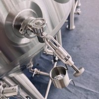 Fermenteurs coniques en acier inoxydable de qualité 500 gallons/unités/réservoir de stockage 2000l prix de vente