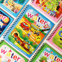 Libro de Pintura con Agua Borrable para Niños con Lápiz, Regalo para Jardín de Infancia, Papel de Dibujo Reutilizable para Colorear