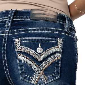 Custom <span class=keywords><strong>Bootcut</strong></span> Mujeres Crissy Skye <span class=keywords><strong>Bootcut</strong></span> <span class=keywords><strong>Jeans</strong></span> Mujeres Hecho en China <span class=keywords><strong>para</strong></span> las mujeres - Product Image 2