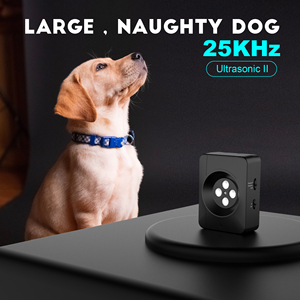 Dispositivo ultrasónico antiladridos para perros con 4 altavoces recargable e impermeable rango de 33 pies Dispositivo de disuasión de ladridos para perros repelente de perros - Product Image 6