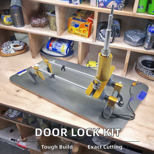 OEM tùy chỉnh DIY Door <span class=keywords><strong>Lock</strong></span> Hole <span class=keywords><strong>Opener</strong></span> Kit với mortising máy 3 Khoan Bits cài đặt Jig dụng cụ cầm tay cho cửa gỗ - Product Image 2