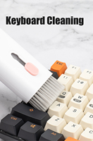 Kit de nettoyage 7 en 1, brosse de nettoyage pour clavier d'ordinateur, stylo de nettoyage pour écouteurs, pour AirPods, iPhone, extracteur de touches de clavier, ensemble d'outils de nettoyage