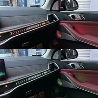 Kit d'éclairage d'ambiance pour voiture, pour BMW, toit panoramique, lecture et écran, commande centrale, 4 portes, lumière cristalline, éclairage intérieur LED 12V