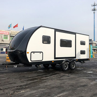 Remorque de camping mobile pour sites touristiques en plein air, remorque d'hébergement mobile, remorque de vacances, remorque de voyage
