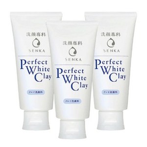 Senka โฟมล้างหน้าดินเหนียวสีขาวขนาด120กรัม x 3ชิ้นทรีทเมนต์ทำความสะอาดสิวล้ำลึกสำหรับผิวมันทำความสะอาดรูขุมขนกลีเซอรีน - Product Image 1