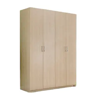 फैक्टरी गर्म बेच चार दरवाजे/पांच दरवाजे लकड़ी की अलमारी कोठरी कैबिनेट आधुनिक शैली के लिए बेडरूम