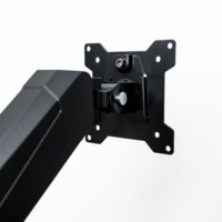 Supporto Ergonomico Regolabile per Doppio Monitor Verticale, Inclinabile/Girevole/Rotante, Peso Massimo 19,8 Libbre, VESA 75/100mm