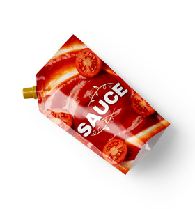 Sachets personnalisés de 150 ml <span class=keywords><strong>pour</strong></span> sauce pommes de terre, jus et liquides, avec bec verseur, qualité alimentaire, pochette souple verticale <span class=keywords><strong>pour</strong></span> sauces et boissons - Product Image 3