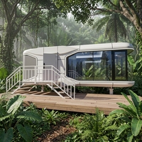 Maison préfabriquée mobile moderne, maison capsule écologique, maison capsule à prix d'usine de qualité supérieure, vente chaude, personnalisable