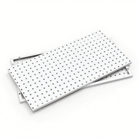 Sistem Rak Dinding Logam Putih Tanpa Sambungan 500x350x1.0mm dengan Pengait Tersembunyi, Organizer untuk Kamar Mandi, Perhiasan, Garasi, Ruang Tamu, Lemari