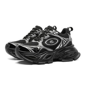 Chaussures de course décontractées respirantes en maille à semelle épaisse, de créateur, de luxe discret et de niche - Product Image 1