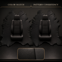 Cuir de vachette véritable biologique couleur personnalisée, souple et durable, grainé, pour housse de volant de voiture et sellerie intérieure