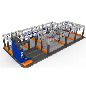 Personalizado nuevo diseño interior adultos aventura obstáculo Guerrero <span class=keywords><strong>Ninja</strong></span> para Parque de trampolín - Product Image 6